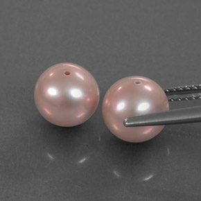 カラットの天然ピンクパール（7.53 mm・球体 / ボール）