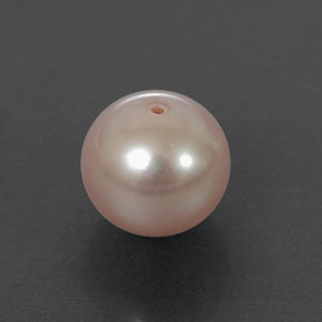 2.87カラットの天然クリームピンクパール（7.34 mm・球体 / ボール）