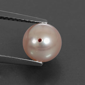 2.87カラットの天然クリームピンクパール（7.34 mm・球体 / ボール）