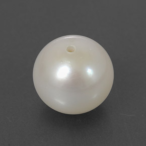 3.49カラットの天然シルバーホワイトパール（8.08 mm・球体 / ボール）
