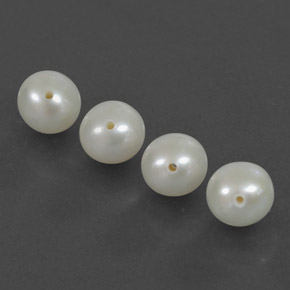 カラットの天然シルバーホワイトパール（6.05 mm・球体 / ボール）