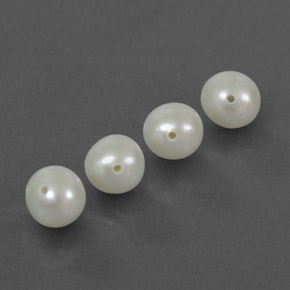 カラットの天然シルバーホワイトパール（5.96 mm・球体 / ボール）