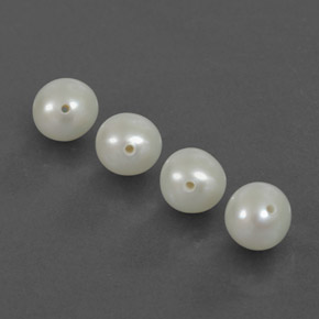 カラットの天然シルバーホワイトパール（5.96 mm・球体 / ボール）