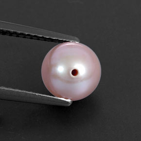 2.67カラットの天然シルバーピンクパール（7.31 mm・球体 / ボール）