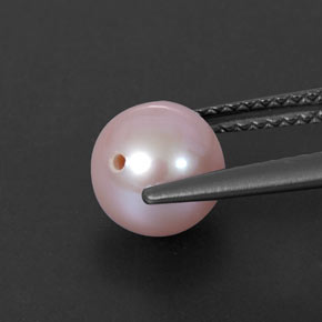 2.67カラットの天然シルバーピンクパール（7.31 mm・球体 / ボール）