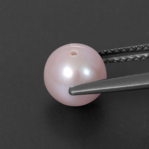 2.61カラットの天然シルバーピンクパール、スフェア / ボール、オペーク