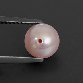 2.48カラットの天然シルバーピンクパール（7.17 mm・球体 / ボール）