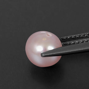 2.48カラットの天然シルバーピンクパール（7.17 mm・球体 / ボール）