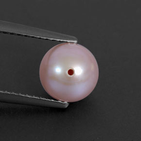 2.53カラットの天然シルバーピンクパール（7.18 mm・球体 / ボール）