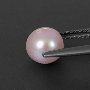 2.53カラットの天然シルバーピンクパール（7.18 mm・球体 / ボール）