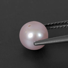 2.64カラットの天然シルバーピンクパール、スフェア / ボール、オペーク