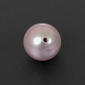 2.85カラットの天然シルバーピンクパール（7.40 mm・球体 / ボール）
