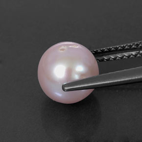 2.91カラットの天然シルバーピンクパール（7.46 mm・球体 / ボール）
