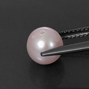 2.58カラットの天然シルバーピンクパール（7.25 mm・球体 / ボール）