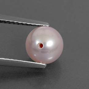 2.57カラットの天然シルバーピンクパール（7.24 mm・球体 / ボール）