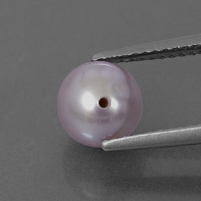 2.58カラットの天然シルバーピンクパール（7.26 mm・球体 / ボール）
