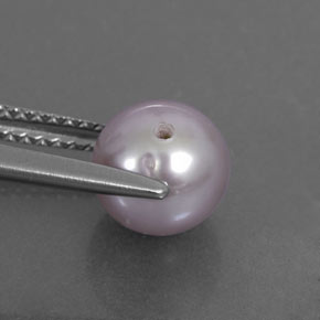2.58カラットの天然シルバーピンクパール（7.26 mm・球体 / ボール）