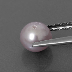 2.58カラットの天然シルバーピンクパール（7.31 mm・球体 / ボール）