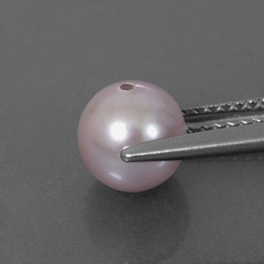 2.38カラットの天然シルバーピンクパール（7.04 mm・球体 / ボール）
