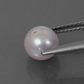 2.30カラットの天然シルバーピンクパール（6.93 mm・球体 / ボール）