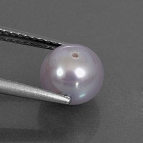 2.87カラットの天然シルバーパール（7.46 mm・球体 / ボール）