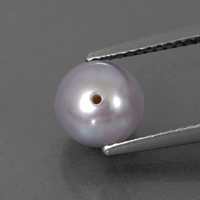 2.87カラットの天然シルバーパール（7.46 mm・球体 / ボール）