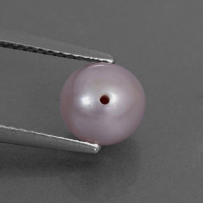 2.55カラットの天然シルバーピンクパール（7.11 mm・球体 / ボール）