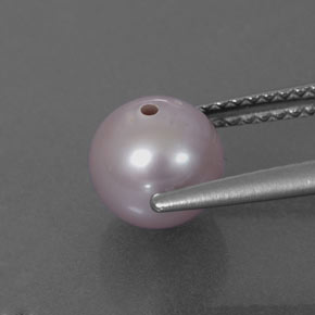 2.55カラットの天然シルバーピンクパール（7.11 mm・球体 / ボール）