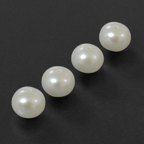 カラットの天然シルバーホワイトパール（6.15 mm・球体 / ボール）