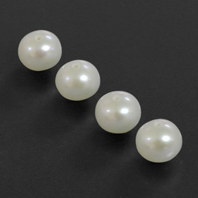 カラットの天然シルバーホワイトパール（6.15 mm・球体 / ボール）