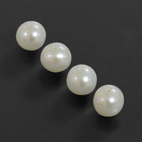 カラットの天然シルバーホワイトパール（5.96 mm・球体 / ボール）