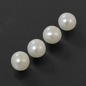 カラットの天然シルバーホワイトパール（5.96 mm・球体 / ボール）