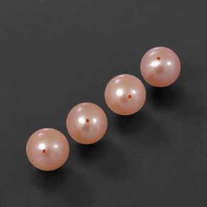 カラットの天然ピンクパール（7.65 mm・球体 / ボール）