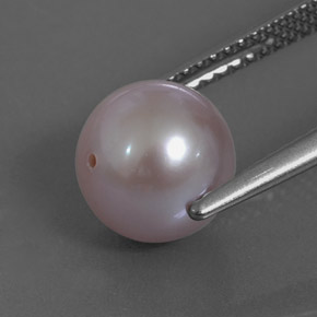 3.64カラットの天然シルバーピンクパール（8.01 mm・球体 / ボール）