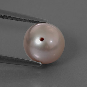 2.97カラットの天然シルバーピンクパール（7.49 mm・球体 / ボール）