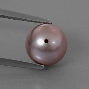 2.96カラットの天然シルバーピンクパール（7.61 mm・球体 / ボール）