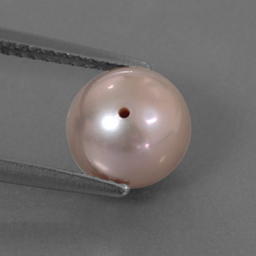 3.31カラットの天然シルバーピンクパール（7.71 mm・球体 / ボール）