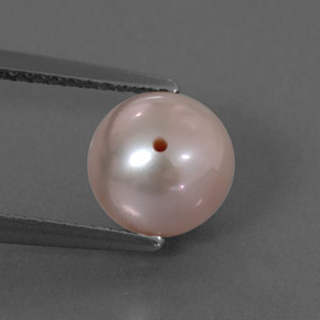 2.91カラットの天然シルバーピンクパール（7.49 mm・球体 / ボール）