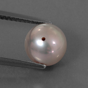 3.37カラットの天然シルバーピンクパール（7.90 mm・球体 / ボール）
