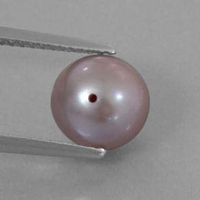 3.52カラットの天然灰色がかったピンクパール（7.85 mm・球体 / ボール）