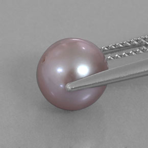 3.52カラットの天然灰色がかったピンクパール（7.85 mm・球体 / ボール）