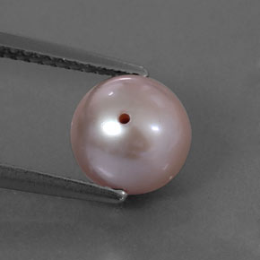 2.94カラットの天然シルバーピンクパール（7.56 mm・球体 / ボール）