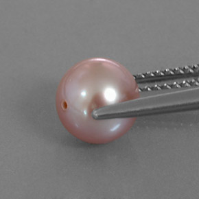 2.88カラットの天然シルバーピンクパール（7.56 mm・球体 / ボール）