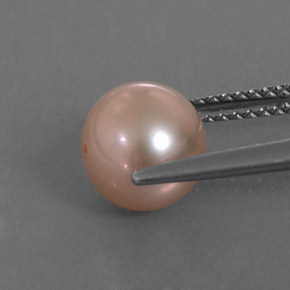3.21カラットの天然クリームピンクパール（7.87 mm・球体 / ボール）