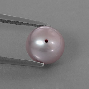 3.00カラットの天然シルバーピンクパール（7.60 mm・球体 / ボール）