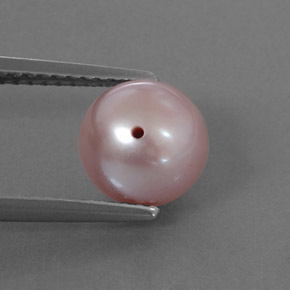 3.11カラットの天然シルバーピンクパール（7.65 mm・球体 / ボール）