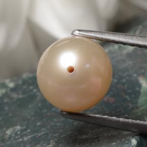3.52カラットの天然ピンクがかったシルバーパール（8.04 mm・球体 / ボール）