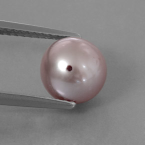 3.32カラットの天然灰色がかったピンクパール（7.85 mm・球体 / ボール）