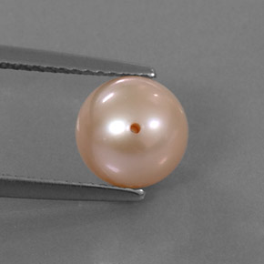 2.91カラットの天然クリームピンクパール（7.57 mm・球体 / ボール）