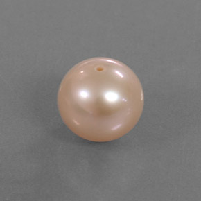 2.91カラットの天然クリームピンクパール（7.57 mm・球体 / ボール）